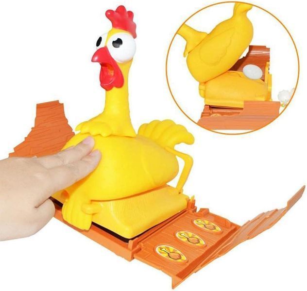 Настільна гра Chuck Screaming Egg laying Chicken Шалена курка з яйцями 9302 фото
