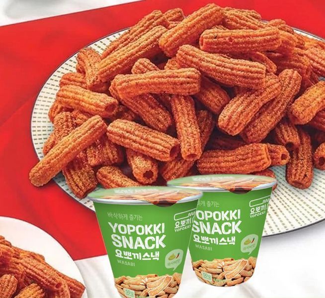 Снек Yopokki Snacks Rice Dough со вкусом васаби 50г 7078 фото