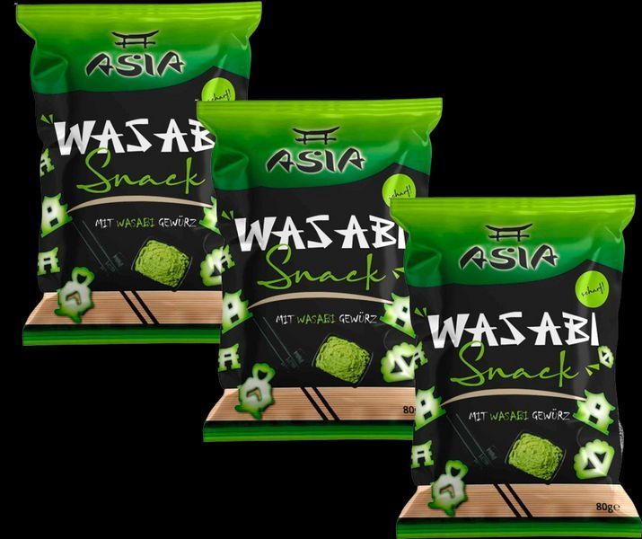 Кукурузная закуска XOX Asia Wasabi Snack 80г 6983 фото
