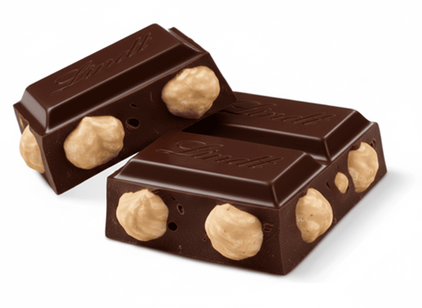 Шоколад Lindt Swiss Classic Gold Dark Chocolate and Hazelnut 300г 9988 фото