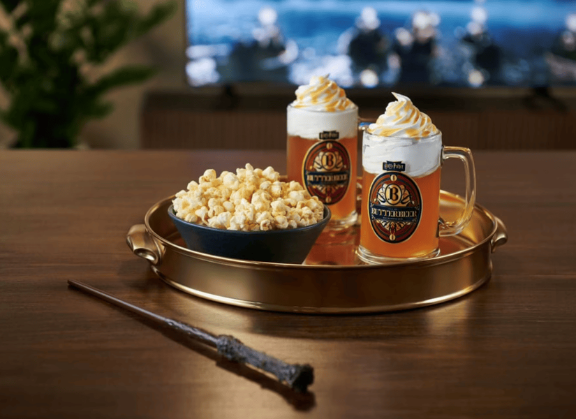 Попкорн SkinnyPop Harry Potter Butterbeer Flavored Kettle Popcorn 150г 11083 фото