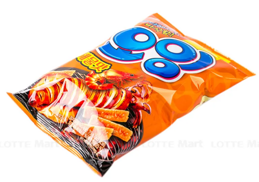 Корейський снек Lotte Oing Squid Seafood Snack 75г 8435 фото