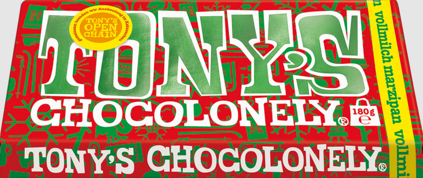 Шоколад Tony's Chocolonely Vollmilch Marzipan 180 г 7767 фото