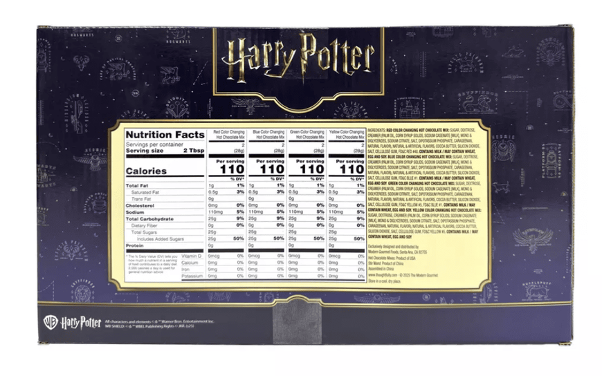 Набор для горячего шоколада Harry Potter Halloween Color Changing Cocoa Cones 224г 9502 фото