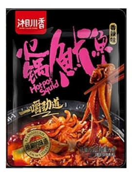 Китайский снек кальмары Shredded Hot Pot Squid Snacks Spicy с остро-пряным вкусом 10г 8684 фото