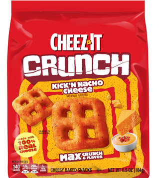 Снеки Cheez-It Crunch Kick'n Nacho Cheese Cheesy Baked Snacks 184г 11554 фото