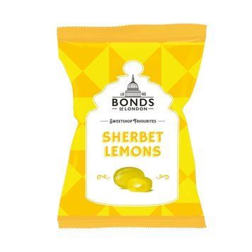 Карамельки Bonds of London Sherbet Lemons Bags 120g 5357 фото