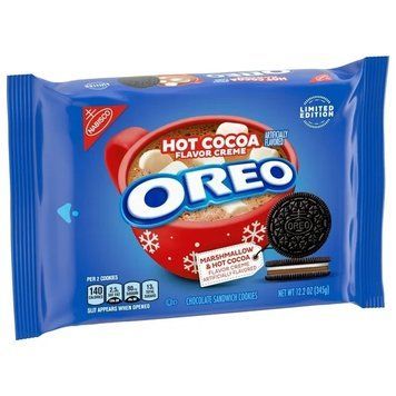 Печенье OREO Hot Cocoa Creme Chocolate Sandwich Cookies, Limited Edition, Holiday Cookies 345г 6132 фото