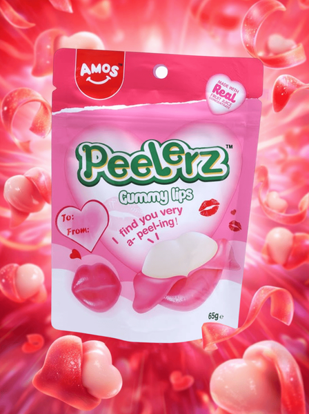 Жевательные конфеты Amos Peelerz Gummy Lips 170г 10288 фото