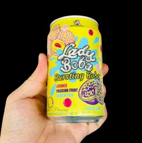 Напій Lady Boba Bubble Tea зі смаком личі та маракуєю 320 мл 6763 фото