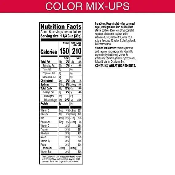 Хлопья Kellogg's Froot Loops Color Mixups 232 g 4506 фото