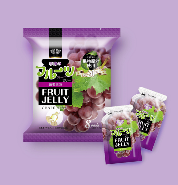 Цукерки рідке желе Royal Family Fruit Jelly Grape 160г 10682 фото