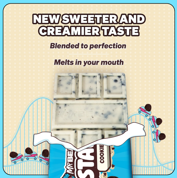 Белый шоколад Feastables Mr Beast Cookies Creme White Chocolate Bar 60г 7865 фото