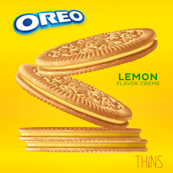Печиво Oreo Thins Lemon Creme Sandwich Cookies 334г 11084 фото