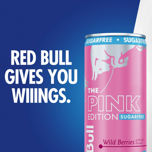 Энергетический напиток Red Bull Pink Edition Sugar Free со вкусом дикой ягоды 355мл 8340 фото