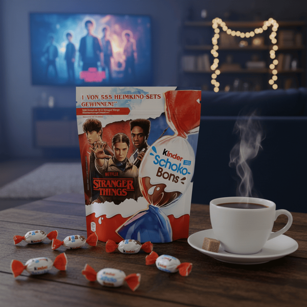 Шоколадные конфеты Kinder Schoko-Bons Netflix Stranger Things 300г 9989 фото
