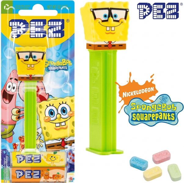 Диспенсер с конфетами Pez SpongeBob SquarePants Губка Боб 17г 10934 фото