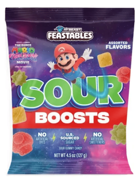 Желейні цукерки Feastables MrBeast Super Mario Galaxy Movie Sour Boosts 127г 11085 фото