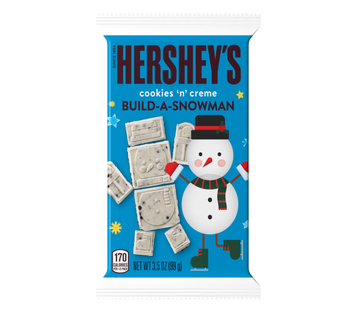 Шоколад hershey's SNOWMAN XL cookies creme 99g 2229 фото