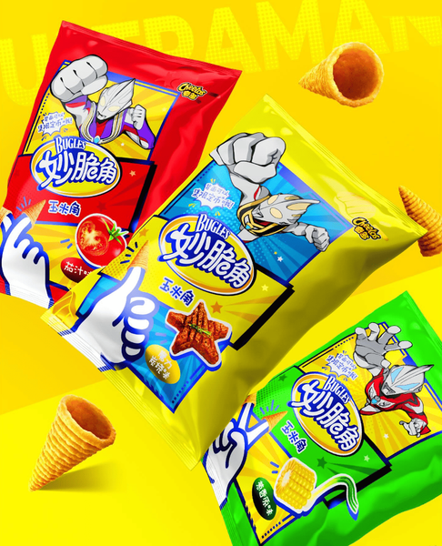 Чипсы Cheetos Bugles Charcoal Grill Flavor Ultraman 40г 10733 фото