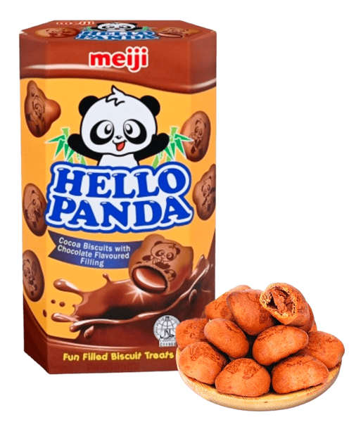 Шоколадне печиво Meiji Hello Panda Cocoa Biscuits Chocolate 42г 9053 фото