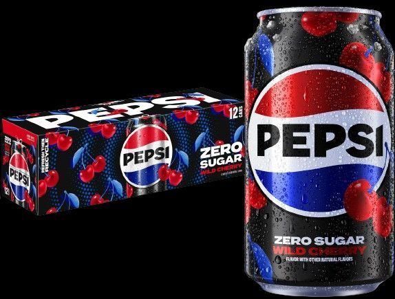 Напій Pepsi Cola Zero Sugar Wild Cherry Soda Pop 355мл 6655 фото