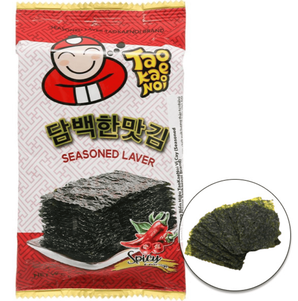 Чіпси норі Tao Kae Noi Seasoned Laver Spicy Flavour 4г 10239 фото