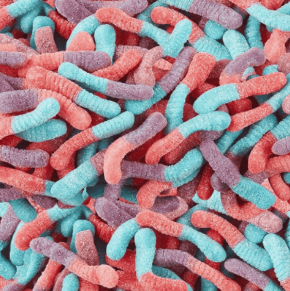 Жевательные червяки Trolli Sour Brite Crawlers Very Berry 397г 9153 фото