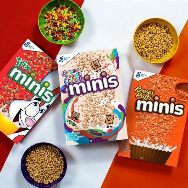 Сухой завтрак Reese's Puffs Minis Cereal Chocolate Peanut Butter Family Size 560g (Пошкоджена коробка) 6928 фото