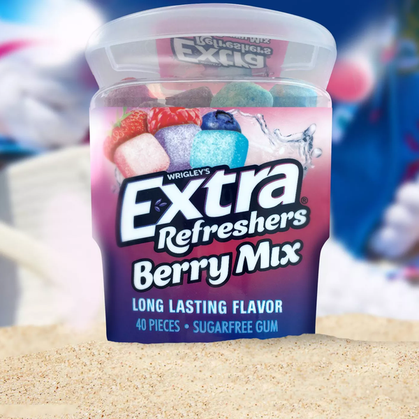 Жвачки Extra Refreshers Berry Mix sugar free 40 шт 1786 фото