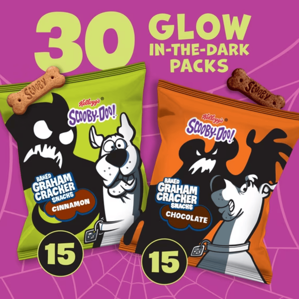 Печенье Kellogg's SCOOBY-DOO! Variety Pack Halloween 30шт, 840г 11848 фото