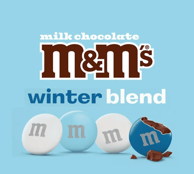 Драже M&M's Winter Blend Milk Chocolate Christmas Candy 283.5г 9695 фото