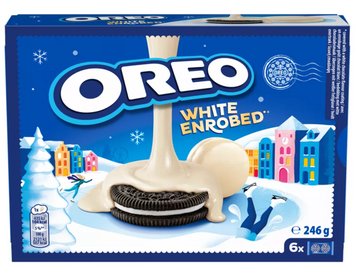 Печиво Oreo Snowy Enrobed White Chocolate Biscuits 246г 8543 фото