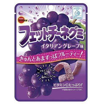 Желейные конфеты Bourbon Fettuccine Gummy Grape 50 g 5565 фото