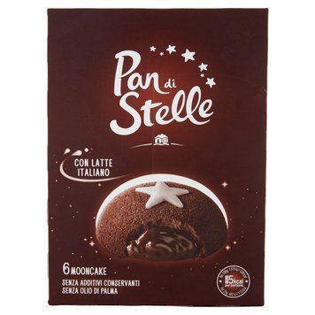 Печиво з шоколадною начинкою Pan di Stelle Mooncake 210 g 5710 фото
