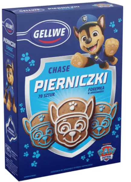 Набір для випічки імбирних пряників Gellwe Pierniczki Paw Patrol Chase 350г 9896 фото
