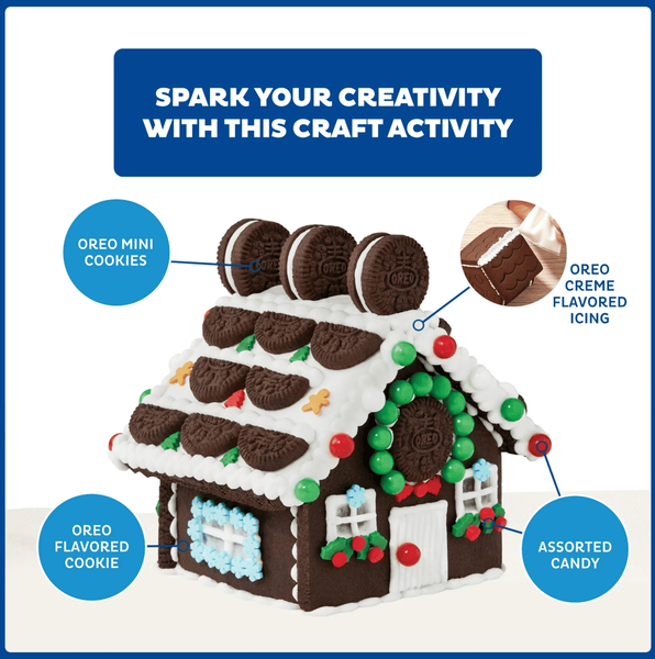 Пряничний будиночок Create A Treat Oreo Chocolate Mini Cookie Small House 235г 9996 фото