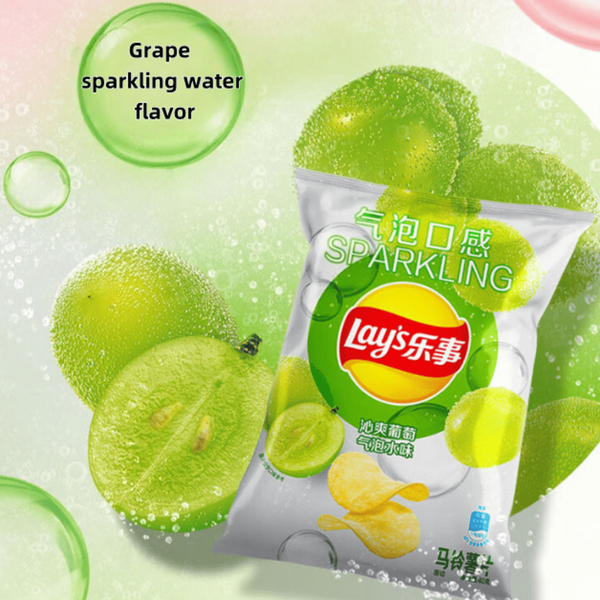 Чипсы Lay's Grape Sparkling Water Flavor 40г 9210 фото