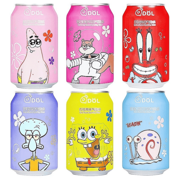 Газований напій Qdol Spongebob Squarepants Peach Патрік Стар 330мл 9946 фото