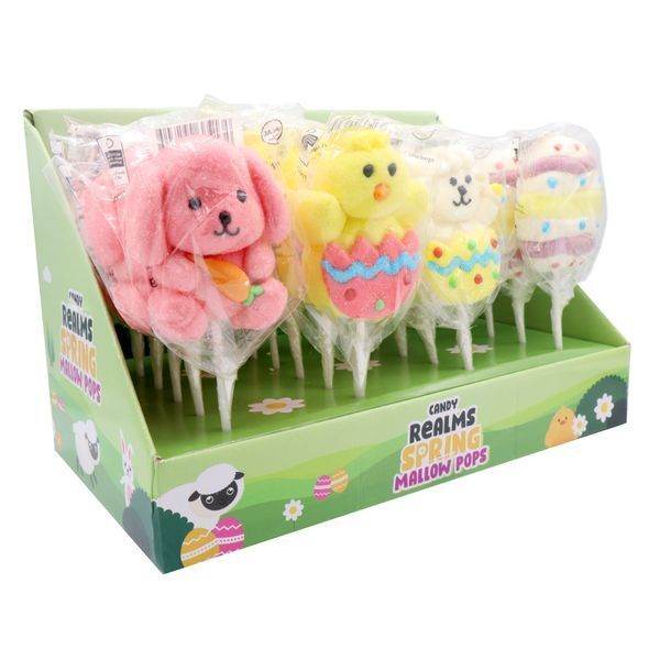Цукерки Candy Realms Spring Mallow Pops Lollipops 1шт х 45г 8152 фото