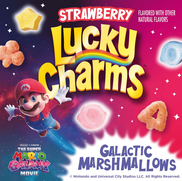Сухий сніданок Lucky Charms The Super Mario Strawberry 527г 10439 фото