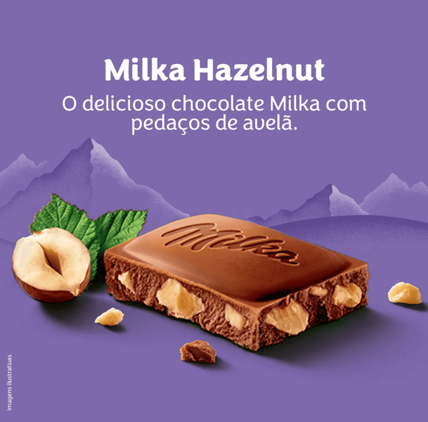 Шоколад Milka Hazelnut Milk Chocolate Bar 90г 10195 фото