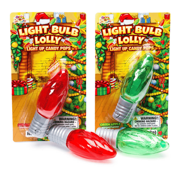 Леденец-лампочка Lighted Christmas Light Bulb Lolli Candy Pops 1шт, 12г 9701 фото