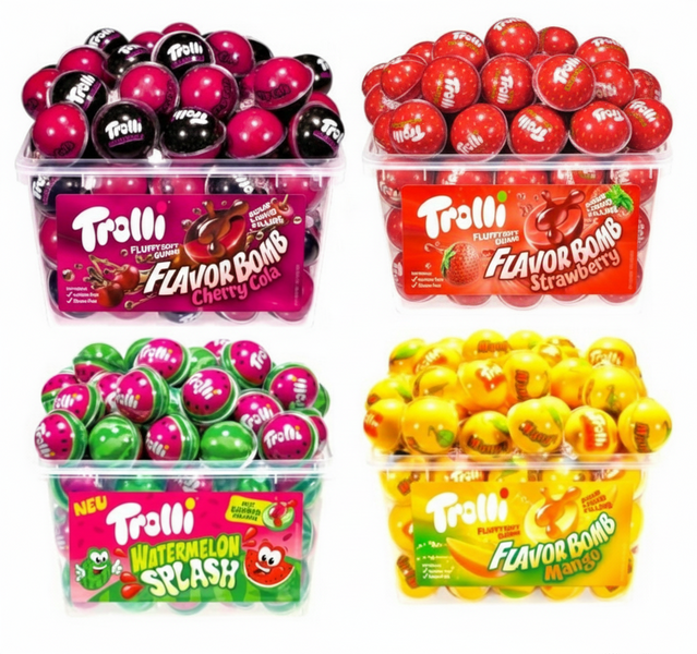 Жевательные конфеты Trolli Flavor Bomb Mango 60шт, 1128г 10539 фото