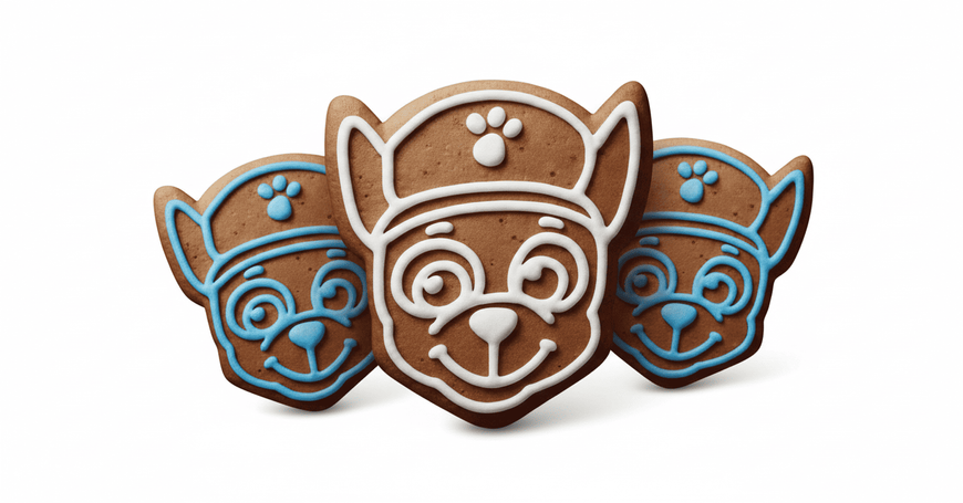 Набір для випічки імбирних пряників Gellwe Pierniczki Paw Patrol Chase 350г 9896 фото