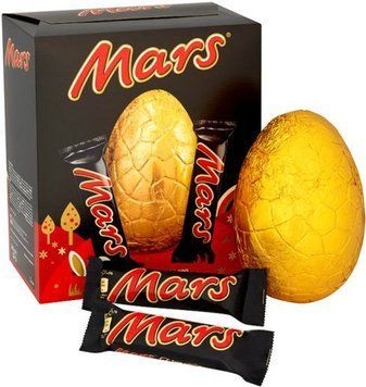 Большое пасхальное шоколадное яйцо Mars Milk Chocolate Large Easter Egg 252g 4680 фото