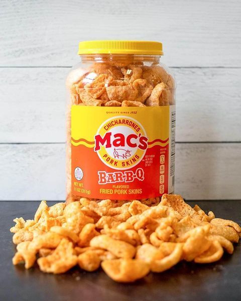 Жареные свиные шкурки Mac's Chicharrones со вкусом барбекю 311г 9004 фото