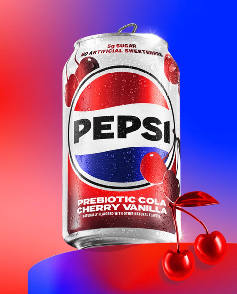 Газований напій Pepsi Prebiotic Cola Cherry Vanilla 355мл 10986 фото