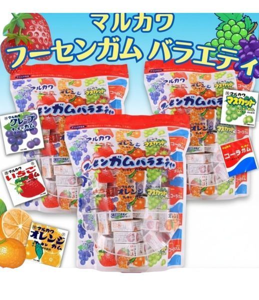 Набір жувальних гумок Marukawa Bubble Gum Assort Pack 50 шт х 40г 9891 фото