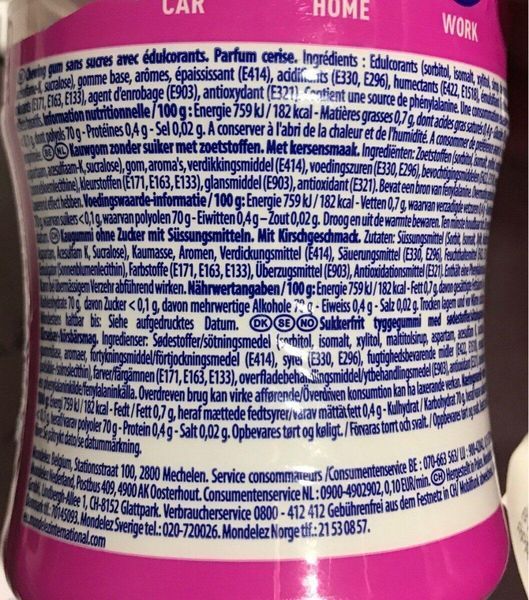 Жувальна гумка Stimorol Wild Cherry 102 g 5476 фото